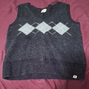 Super soft navy heather sweater vest